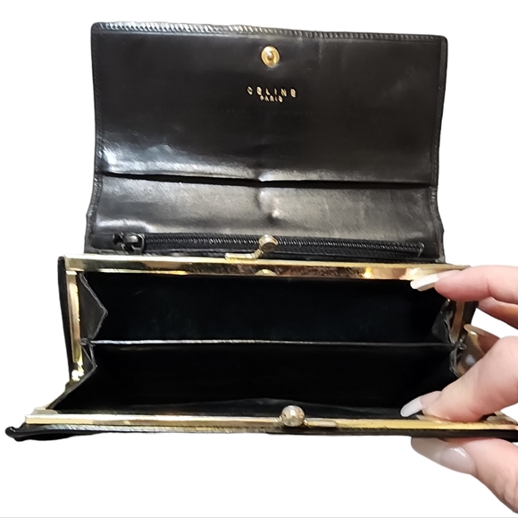 Celine Vintage Long Wallet Snap Closure - Picture 7 of 13
